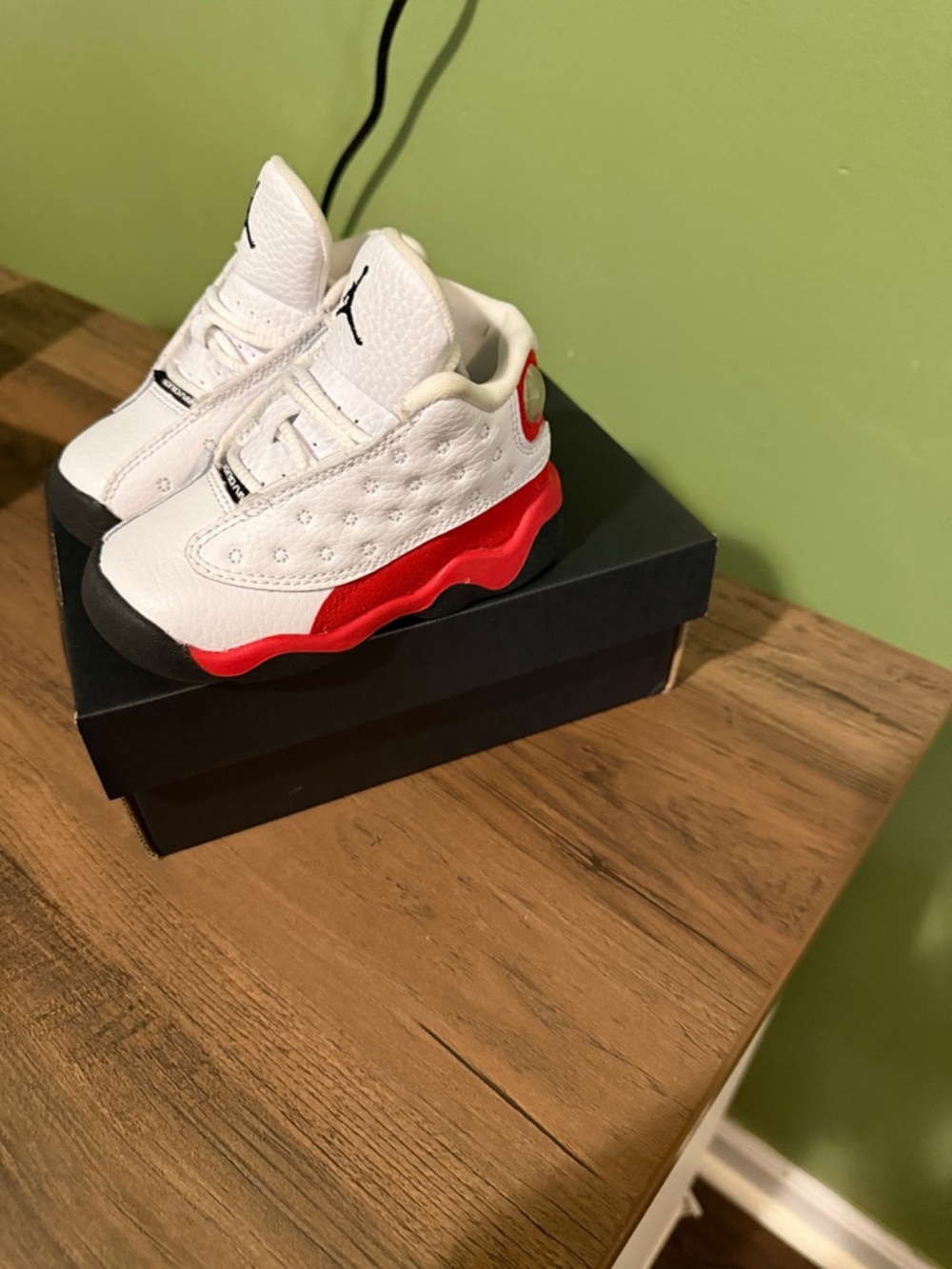 Jordan Toddler White Black Red Retro 13